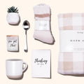 Lovebug Get Well Soon Gift Basket for Women â after Surgery Gifts, Feel Better Care Package with Blanket, Candle, Socks, Mug, Spoon, Succulent â