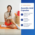 Pure Encapsulations Ascorbic Acid Capsules - 1,000 Mg Vitamin C - Antioxidant & Immune Support* - High-Potency Vitamin C - Vegan & Non-Gmo - 90