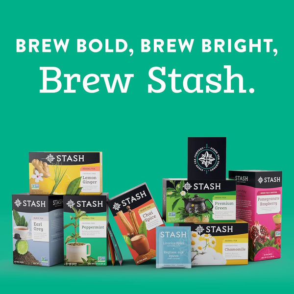 Stash Tea Moroccan Mint Green Tea, Box of 100 Tea Bags (Packaging May Vary)
