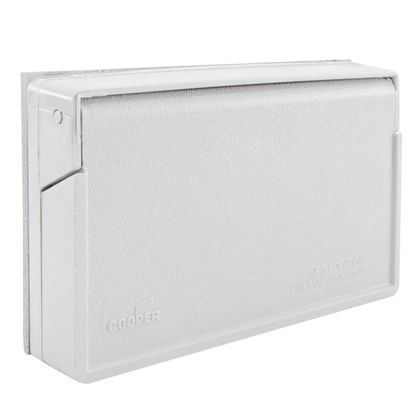 RecPro RV Exterior GFCI Outlet Cover Plate | Weatherproof | White