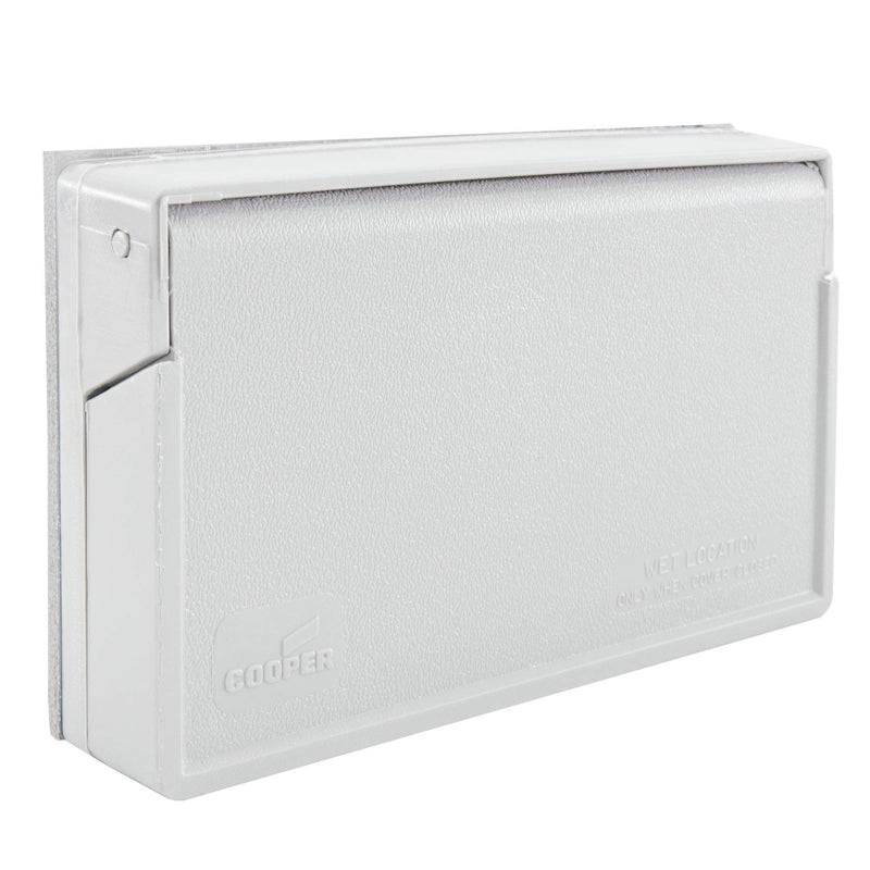 RecPro RV Exterior GFCI Outlet Cover Plate | Weatherproof | White