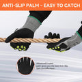 2 Pairs Safety Work Gloves,Impact Gloves for Men Women,Cut Resistant Non-Slip Heavy Duty Gloves with Nitrile Grip,Touch Screen Glove with Impact
