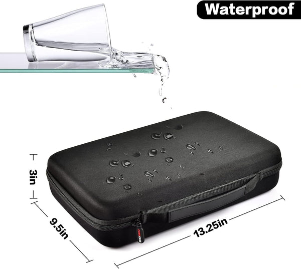 Comecase Hard Battery Organizer Storage Box, Carrying Case Bag Holder - Holds 148 Batteries AA AAA C D 9V - with Battery Tester BT-168 (Batteries
