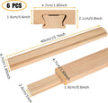 DAJAVE 6PCS 16 Inch Wood Drawer Slides, Wooden Drawer Slide Bottom Mount, Classic Center Mount Drawer Slides Rails Replacement Part