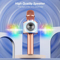 BONAOK Wireless Bluetooth Karaoke Microphone,3-in-1 Portable Handheld Karaoke Mic Speaker Machine Home Party Birthday for All Smartphones PC(Q37
