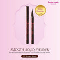 Heroine Make by KissMe Smooth Liquid Eyeliner | Waterproof Brown Black Liquid Eyeliner Pen | Smudge-Proof Formula for Long-Lasting Wear |