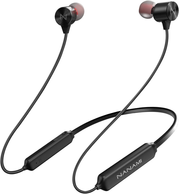 NANAMI Earbuds, Update Bluetooth Wireless Headphones, IPX7 Waterproof, In-Ear Earphones with Mic, Magnetic Neckband, Hifi Stereo Deep Bass Noise