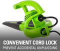 Greenworks 7 Amp 160 MPH/150 CFM Single Speed Electric Blower, 24012, green Blower (160 MPH / 150 CFM) Corded