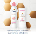 Dove Advanced Care Antiperspirant Deodorant Stick Beauty Finish for Helping Repair Skin Barrier after Shaving, with 72-Hour Sweat & Odor
