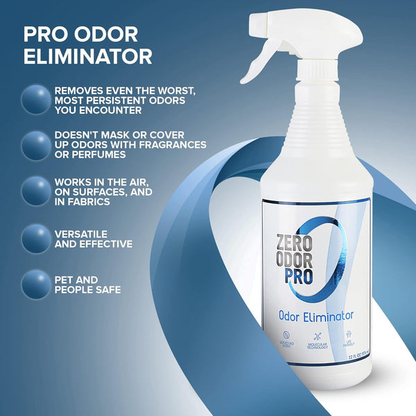 Zero Odor Pro - Commercial Strength Eliminator Odor Neutralizer, Room Deodorizer Odor Eliminator Musty Smell - Strongest Odor Eliminator Trigger