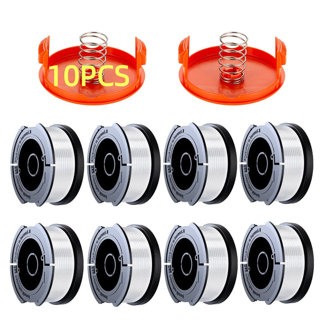 10 Pack Weed Eater String Compatible with Black+Decker, AF-100 0.065" 240ft | Automatic Feed, Perfect Fit, Weed Eater Spool, String Trimmer