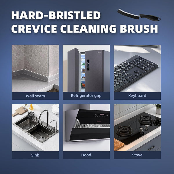 Crevice Cleaning Brushes, Cleaner Scrub Brush Tool for Hard to Reach Tight Space, Home Essentials, Cleaning Supplies for Shower, Bathroom,
