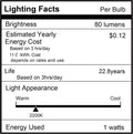E26 LED Amber Night Light Bulbs 1W, T28 Mini Edison Tube Lamp 2200K Warm, 10W Incandescnet Equivalent,Non-Dimmable Replacement Decorative Bulb