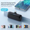 Mini Portable Charger USB C Power Bank,5200Mah 15W PD Phone Charger for Iphone,Ultra-Compact Plug in Battery Pack Compatible with Iphone