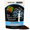 Black Cocoa Powder for Baking - Unsweetened, Extra Dark, 1 Lb | The Cocoa Trader - Dutch Processed, Alkalized - Natural Jet Black Food Coloring