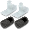 Vive Walker Ski Glides & Covers 4 PCS - Tennis Ball Accessories Sliders for Seniors, Universal, Heavy Duty - Precut Medical Folding Rolling Slider