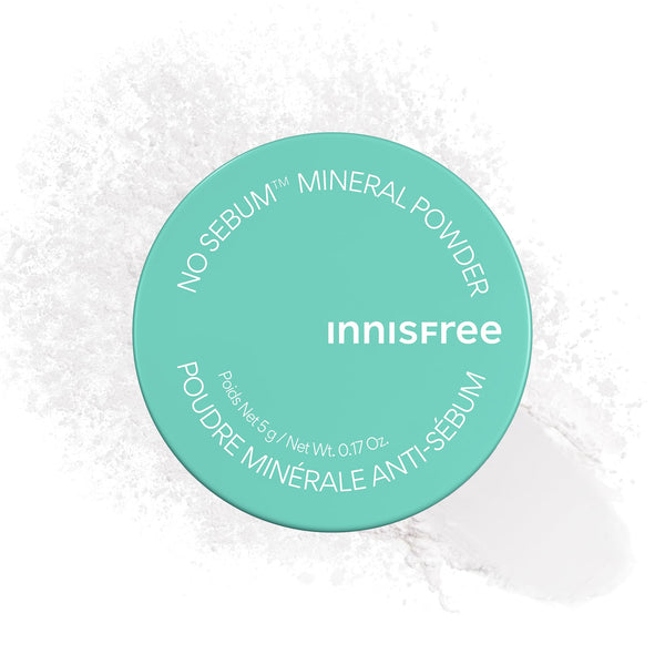 innisfree No Sebum Matte Mineral Powder | Korean Loose Setting Powder for Oil & Shine Control | Blurs Fine Lines & Imperfections | Lightweight,
