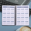Utytrees Planner 2025-2026 - 18 Months, Black PP Cover-2025.1, 5.2" X 7.5" - Daily, Weekly & Monthly Planner with Water Intake Checklist