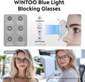 Blue Light Glasses for Woman Men, 99% Blocking Square Frame 5 Pairs | Anti Eyestrain & UV Glare Protection, Computer Blue Light Blocking Glasses