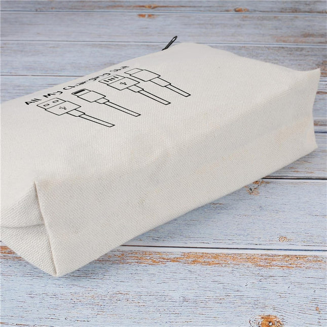 All My Charging shit bag,Fun and versatile bag with charger graphics, teenage boy gift, birthday gifts, travel accessori