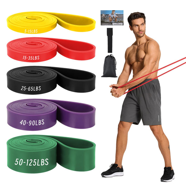 Non Latex Resistance Bands, Pull up Assistance Bands, Exercise Bands Resistance, Workout Bands Resistance for Men and Women, Stretch Bands for