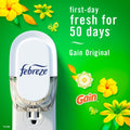 Febreze Plug in Air Freshener, Odor-Fighting Scented Oil Refill, Air Fresheners for Home and Bathroom and Kitchen, Long Lasting for Strong Odors,