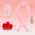 Hello Kitty X Kitsch XL Satin Heatless Curling Set- Heatless Hair Curler to Sleep in for Frizz-Free & Soft Curls, Comes with Bow Shape Design Hair