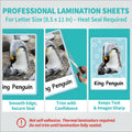 Binditek 100 Pack 3 Mil Thermal Laminating Pouches, 9x11.5 Inches Laminating Sheets, for Letter Size, Ultra Clear, Glossy, Hold 8.5x11 Inches,