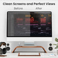 EVEO Screen Cleaner Spray and Wipe - 2-In-1 Car Screen Cleaner & Iphone Cleaner Touchscreen Mist Cleaner for Laptop, Computer, Macbook, Ipad and
