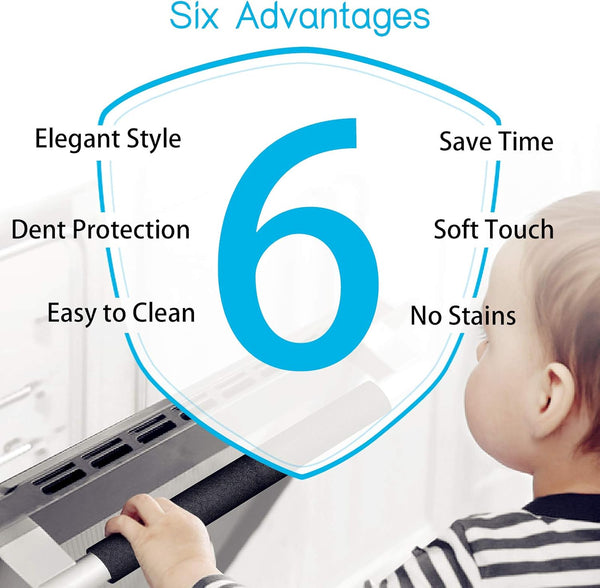 Refrigerator Door Handle Covers, Set of 5, Keep Your Kitchen Appliance Clean from Smudges, Drips, Food Stains, Oil, Handmade Decor Protector for