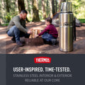 THERMOS Stainless King Vacuum-Insulated Beverage Bottle, 40 Ounce, Matte Stainless Steel