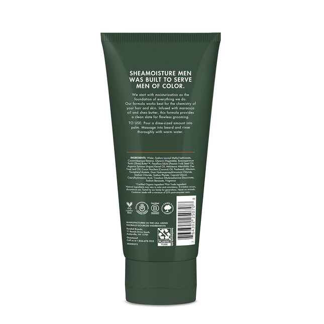 Sheamoisture Beard Wash for Full Beards - Maracuja Oil & Shea Butter to Deep Cle