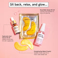 Grace & Stella Award-Winning Mothers Day Gifts for Mom, Birthday Gifts for Women - Travel Essentials with Gold Eye Masks, Hyaluronic Acid Serum &