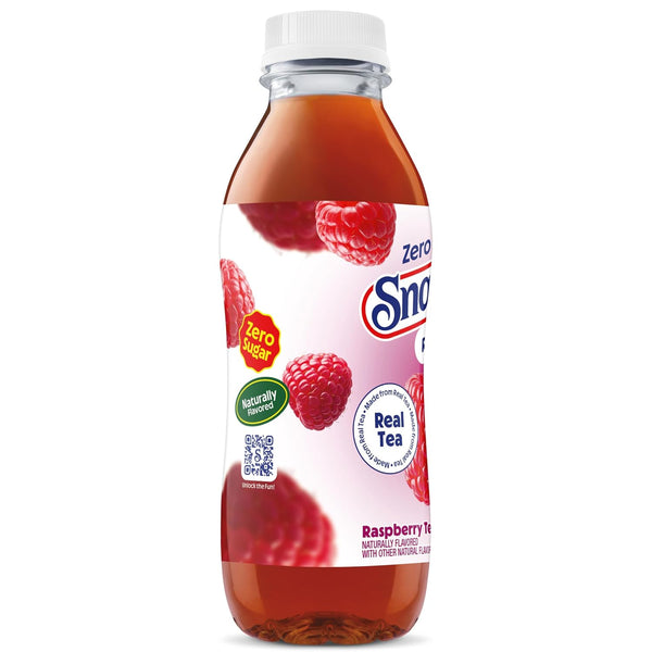 Snapple Zero Sugar Raspberry Tea, 16 fl oz recycled plastic bottle, Pack of 12 Zero Sugar Raspberry 16 Fl Oz (Pack of 12)