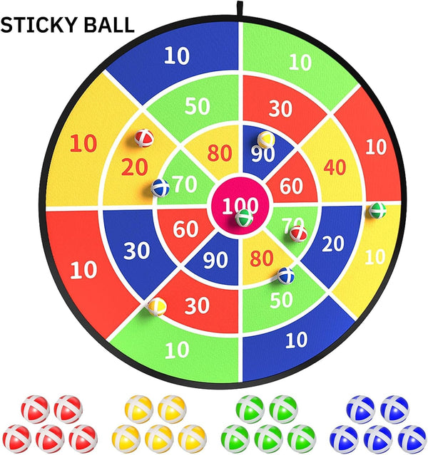 TEMI 29" Large Dart Board for Kids, Boys Toys Dartboards with 20 Balls, Indoor and Outdoor Sport Fun Party Play Game Toys, Birthday Gifts for Boys