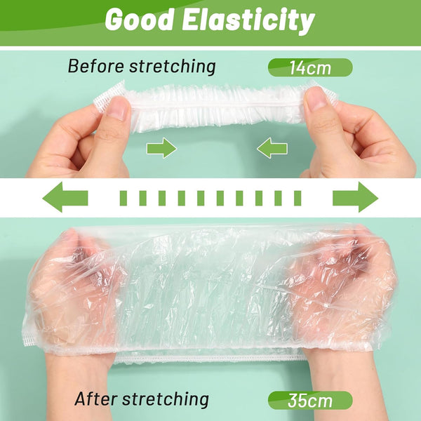 300Pcs Reusable Elastic Food Bowl Storage Covers, Sublaga Bowl Covers, Dish Plate Covers, Alternative to foil, Plastic Wrap,BPA Free