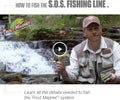 Trout Magnet Trout S.O.S. Fishing Line - 2lb Test, 350 Yard Spool, .16mm Diameter - The Strongest Light Invisible Fishing Line - Made in the USA
