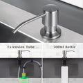 Styever Soap Dispenser for Kitchen Sink with Pump -16oz Bottle Built in Countertop Dish soap Dispenser with 4 Inch Spout- Oil Rubbed Bronze Sink