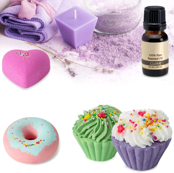 10 Bath Bombs for Kids, Bath Bomb Gift Set, Natural Bubble Bathbombs, Shea Butter Dry Skin Moisturize, Fizzy Spa Bath for Her Mom Women Kids Girls