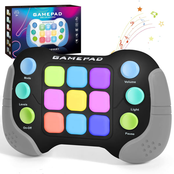 AOTIBO Fast Push Fidget Toys Handle, Flashing Handheld Game for Kids Teens Adults, Electronic Brain & Memory Game, Quick Push Buttons Gamepad,