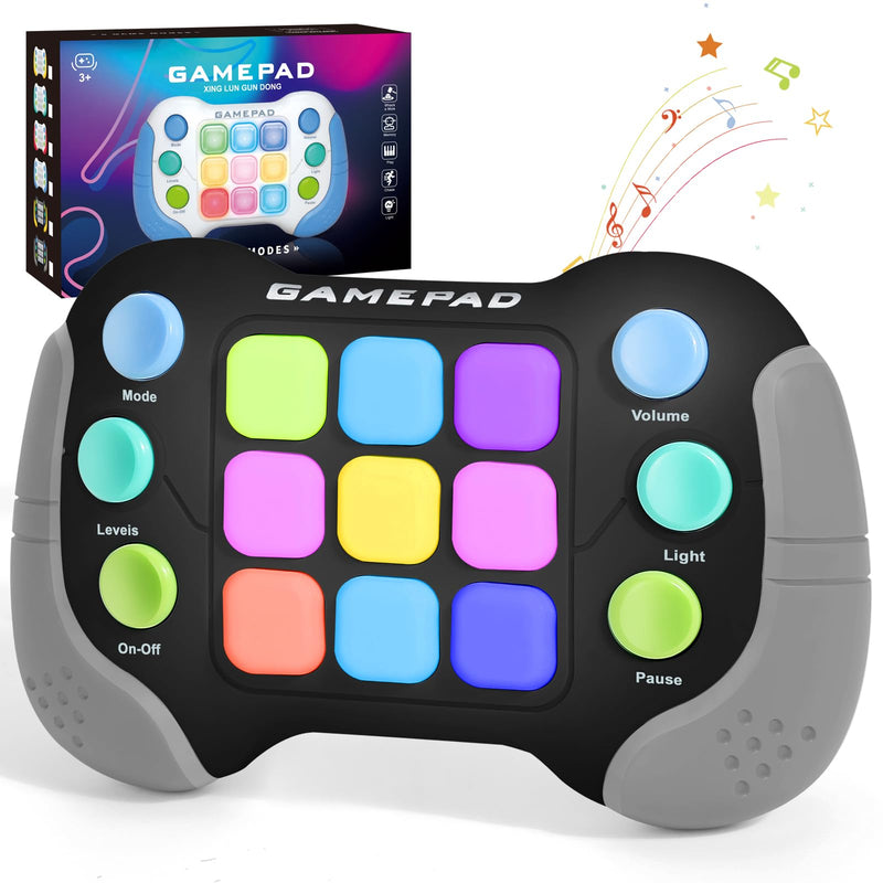 AOTIBO Fast Push Fidget Toys Handle, Flashing Handheld Game for Kids Teens Adults, Electronic Brain & Memory Game, Quick Push Buttons Gamepad,