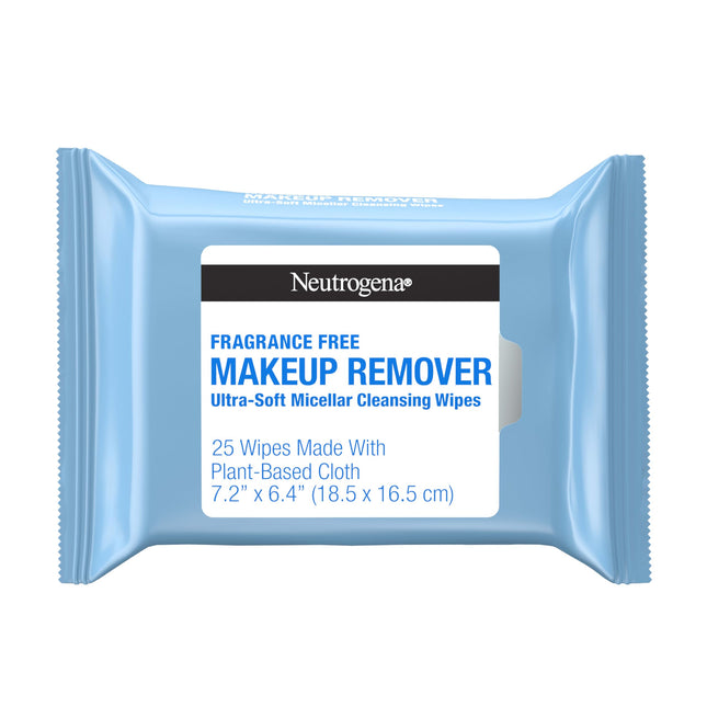 Neutrogena Fragrance-Free Makeup Remover Wipes, Daily Facial Cleanser Towelettes