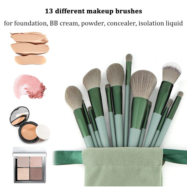 Koccido Makeup Brushes 22 Pcs Makeup Kit,Foundation Brush Eyeshadow Brush Make up Brushes Set (Green, 22 Piece Set) 22 Piece Set Green