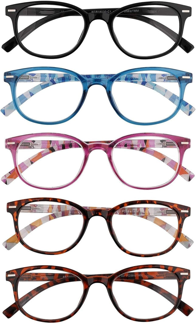 EFE Reading Glasses Readers for Women Ladies 1.5 Lightweight Full Frame Spring H