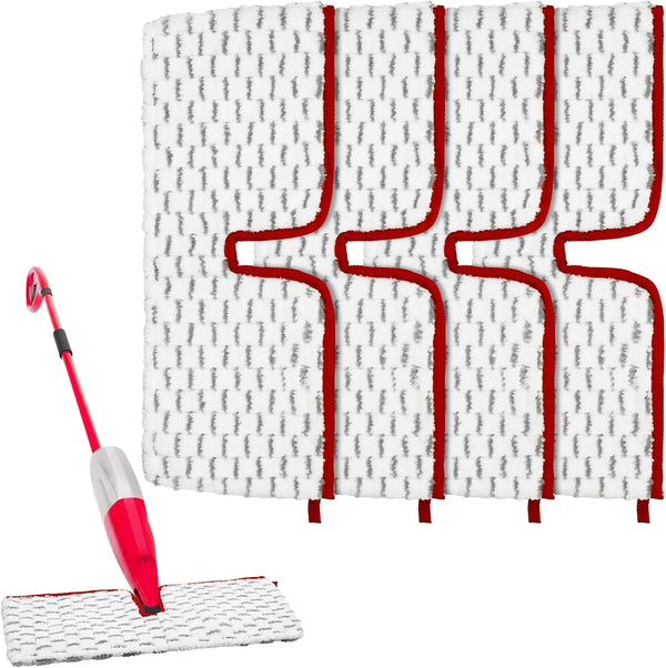 Microfiber Spray Mop Pads Compatible with Promist MAX Spray Mop, Spray Mop Refills for Ocedar Mop Replace Head Replacements, Double Sided Usable