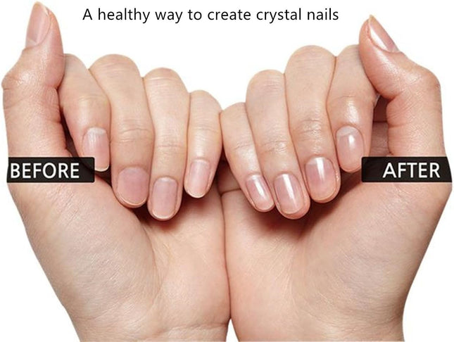 Premium Glass Nail File with Case, Crystal Diamond Salon Best Beauty Nail Buffer
