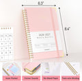 Forvencer Academic Planner 2026-2027, Hardcover Calendar Planner Weekly & Monthly, July 2026 - June 2027, 6" x 8", Daily Agenda with Tabs, College