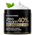 Urea Cream 40 Percent for Feet - Foot Cream for Dry Cracked Heels, 2% Salicylic Acid for Callus Remover, Maximum Strength Repair Skin, Soft &