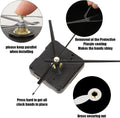 5pcs High Torque Quartz Clock Movement Mechanism Replacement Clock Kit with 12 Different Pairs of Hands Clock for DIY Handicrafts Repair Clock