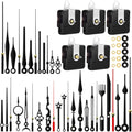 5pcs High Torque Quartz Clock Movement Mechanism Replacement Clock Kit with 12 Different Pairs of Hands Clock for DIY Handicrafts Repair Clock